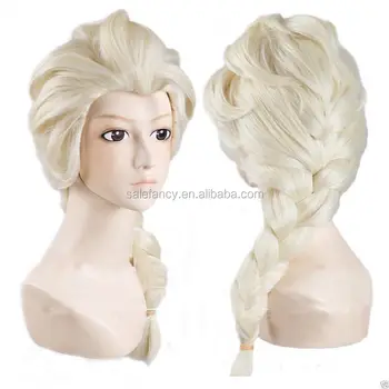 Beautiful And Cheap Frozen Elsa Wig For Adult Snow Queen Braid