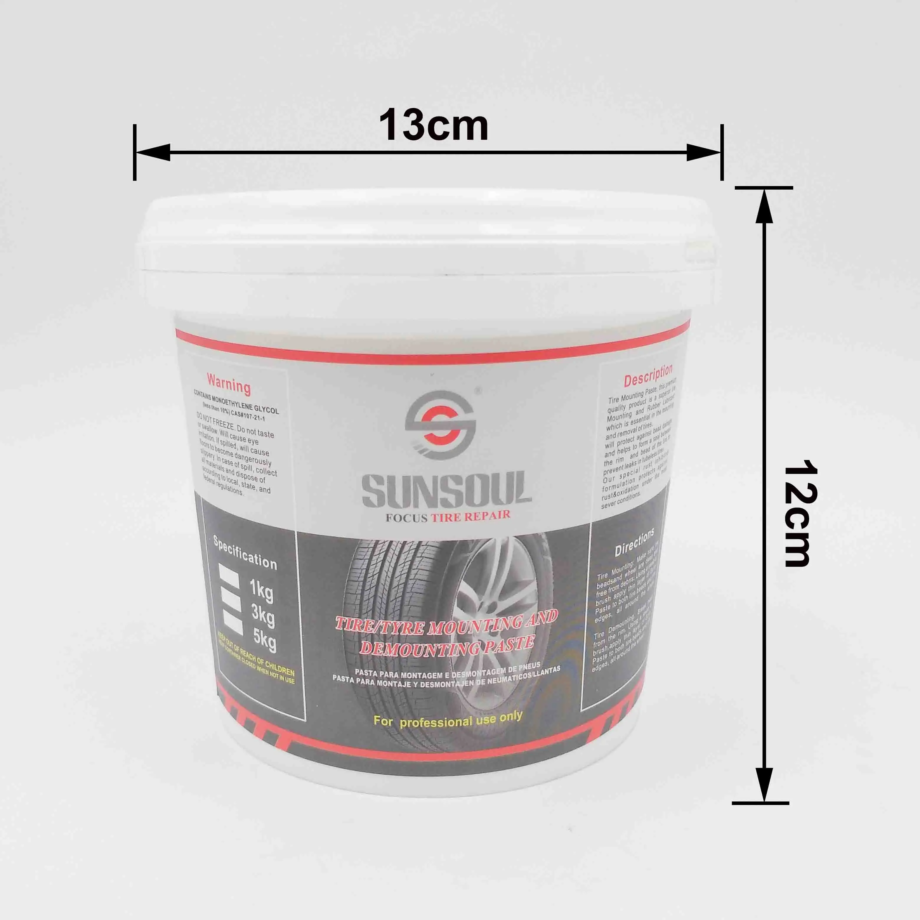 
Sunsoul European White 1kg Cream Tube Compound Tire Mounting Paste Lube Soap 