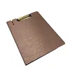 Double side Metallic Color A4 PP Clip File Folder with texture