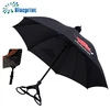 Black auto open straight professional golf goods golf chair umbrella