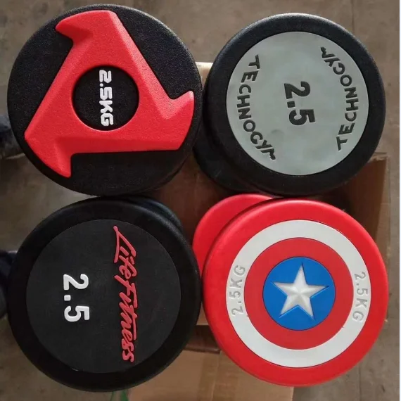 

hot sale CPU dumbel for gym, Black;red