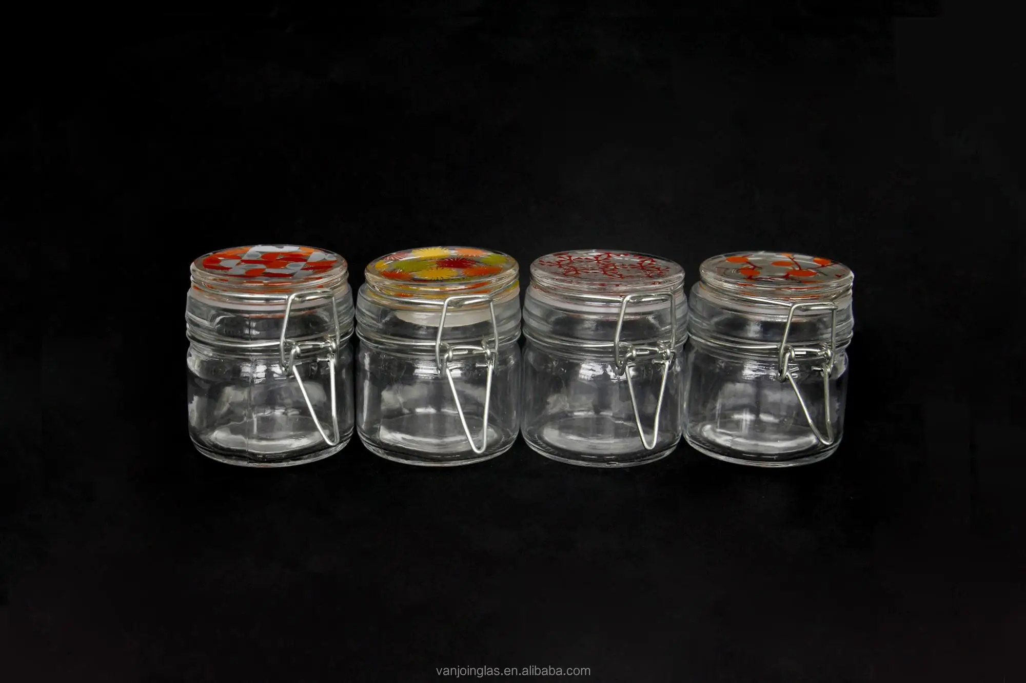 Mini Airtight Glass Jar Sealed Food Container With Leak Proof Rubber