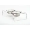 Clear Acrylic Pet Dinner Table Dog Cats Bowls Holder Feeders Table