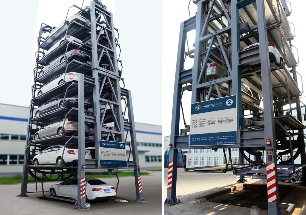 Car Parking Equipment Vertical Circulation Rotary Parking System Smart