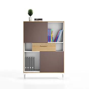 Modern Design Wooden Credenza Office Furniture Mobile Filing