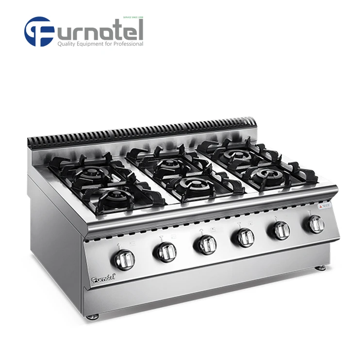 Table Top X Series Kitchen Gas Range 6 Burner With Buy Gas