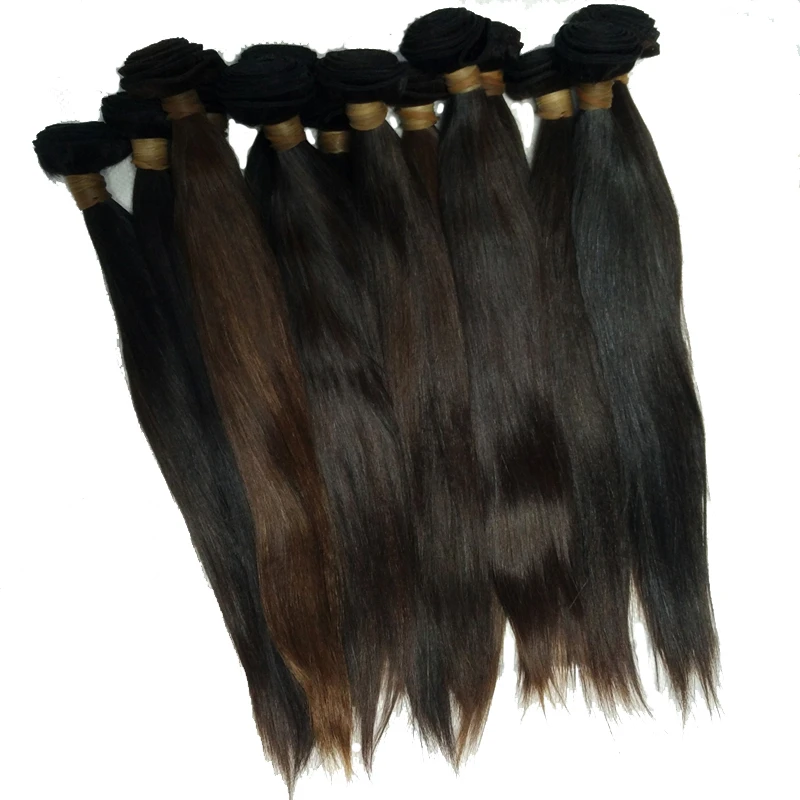 

Lesfly Mocha virgo hair company meche bresilienne cheveux humain extensiones de cabello weaving natural hair 10pcs free shipping