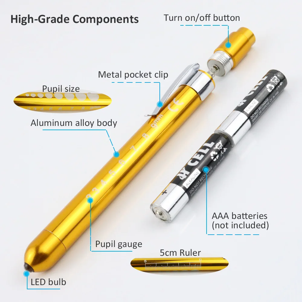 Wholesale Pocket Led Medical Pen Lights,Ophthalmic Pen Torch For