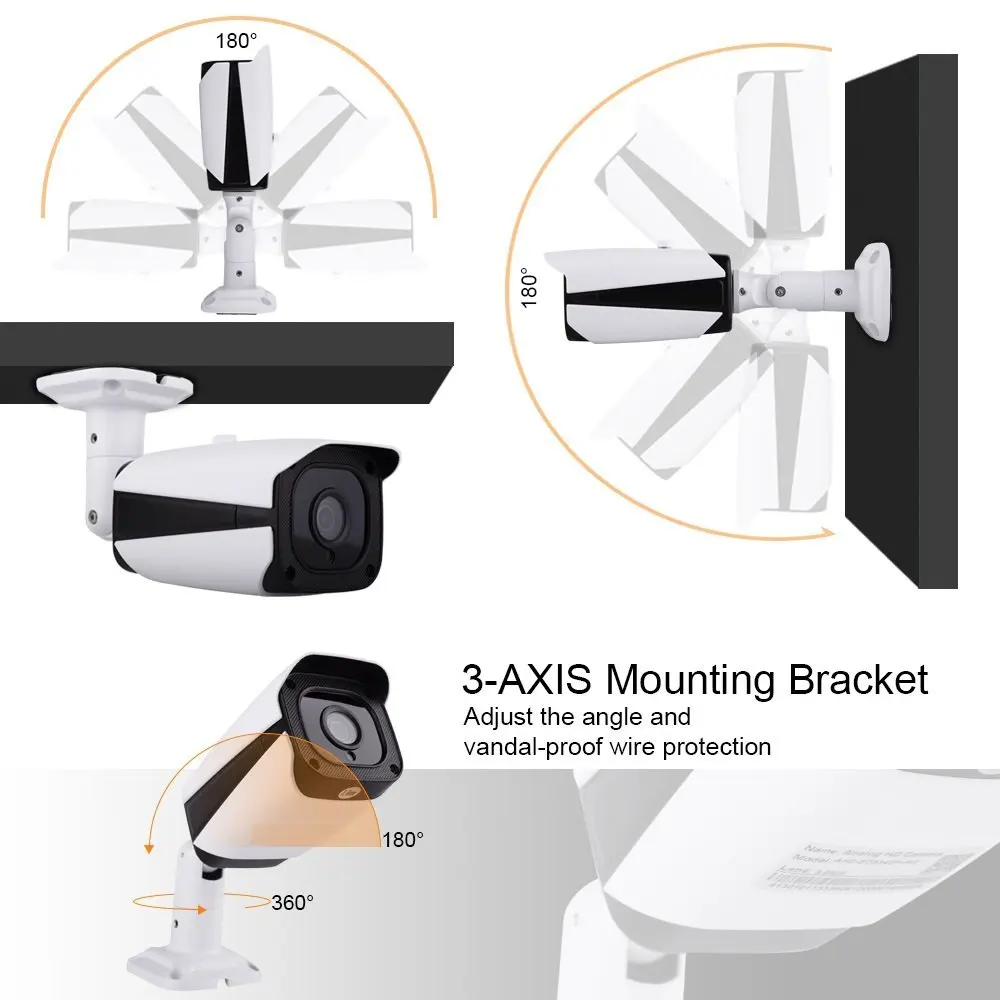 
3.6mm star light IP66 waterproof Security Bullet Camera 