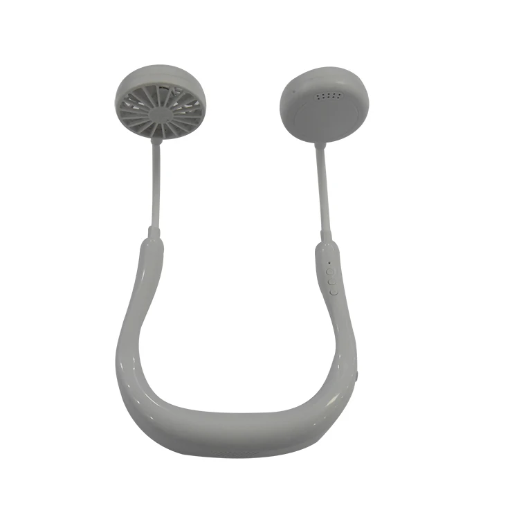 

New Design Hand-free Neck lazy Sports Fan Foldable Design for outdoor, Pink,green, white,,blue