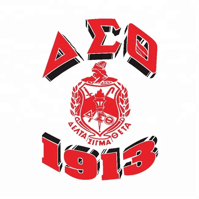 

Custom delta sigma theta vinyl heart design transfer, As motif show