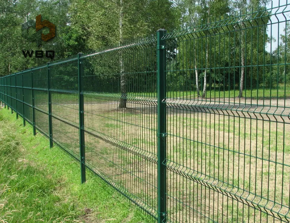 green pvc coated decorative wire fence