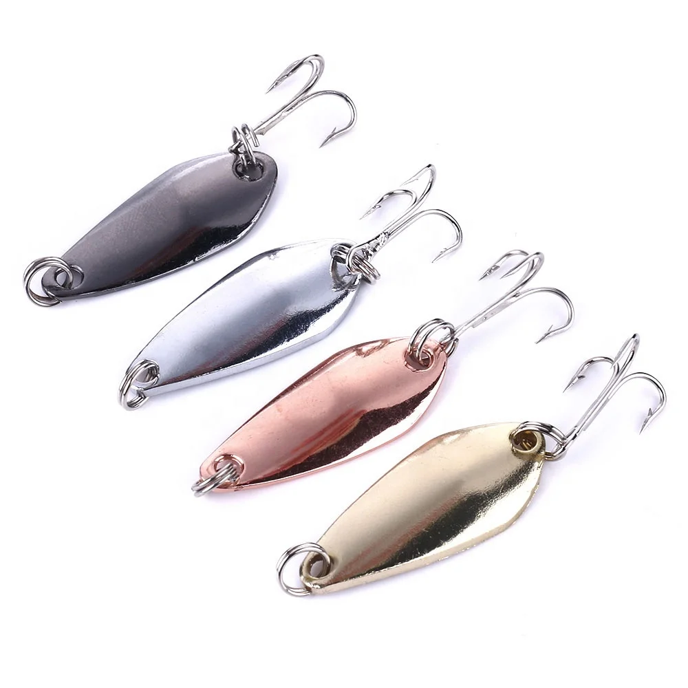

Newup hot fishing lures Spoon 3.5CM 3.7G metal materials hard pesca, 4 colors