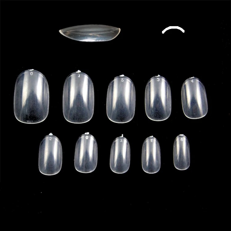 

Yiwu factory false nail tips suppliers full cover short oval Artificial Finger nail, Clear, natural, white