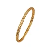 52389 Wholesale ladies fashion jewelry 24k gold plated fashion copper bangle bracelet