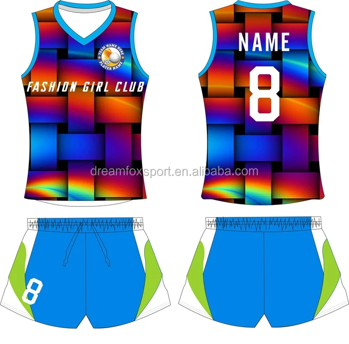 Best Short Sleeves Volleyball Jersey Set For School,Cheap Sublimation