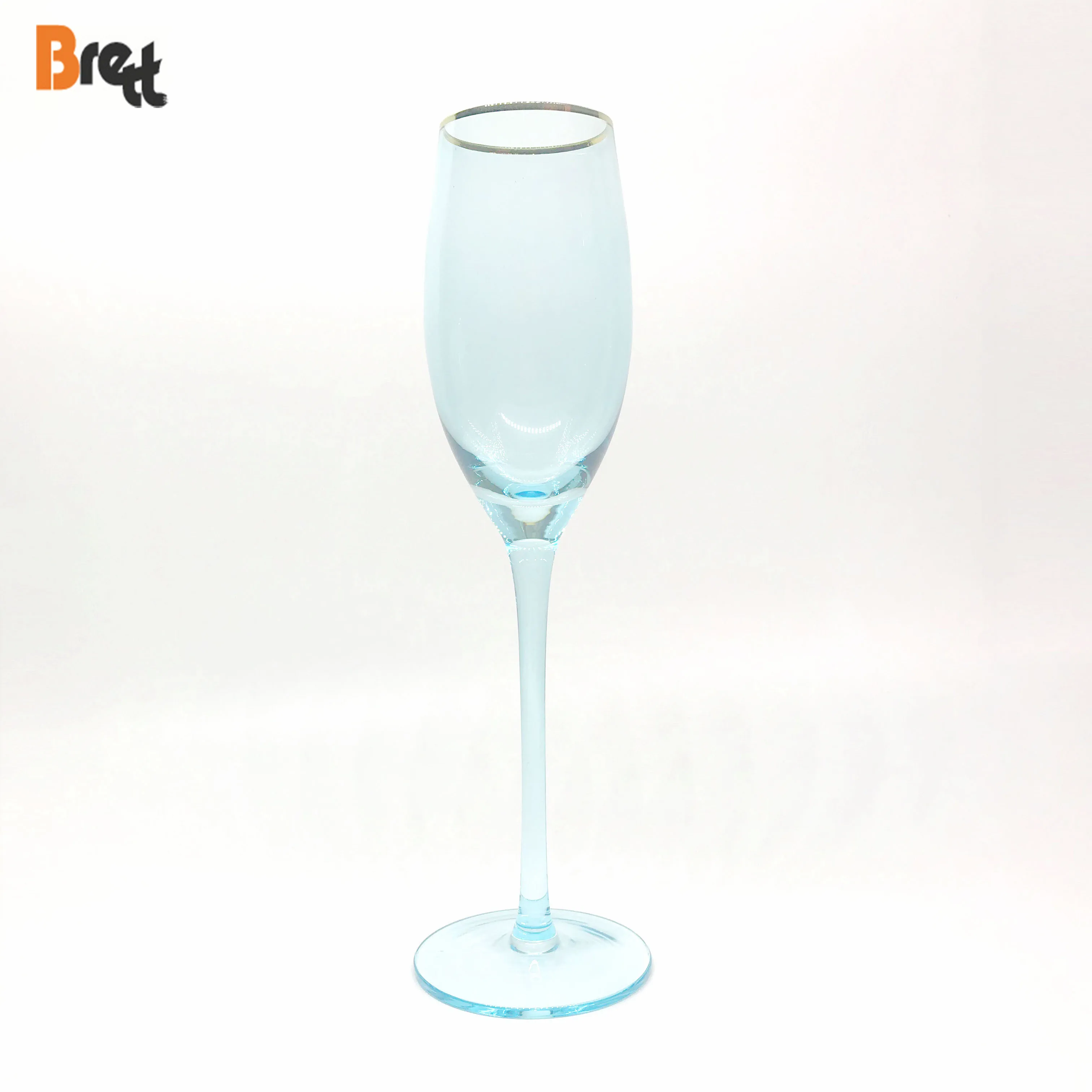 Guangzhou Best Blue Glassware Brands Crystal Wine Glass Beer Juice Water Glass Cup