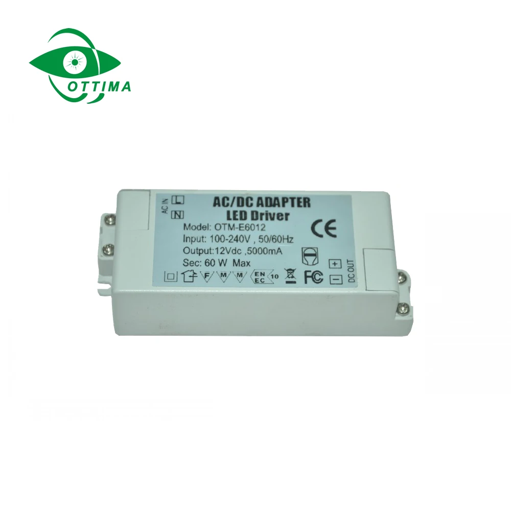
Factory 24w 12 Volt Led Driver For Led Strip Light Plastic Case Power Supply For Led Neon Ac Dc Led Transformer For Led Light 