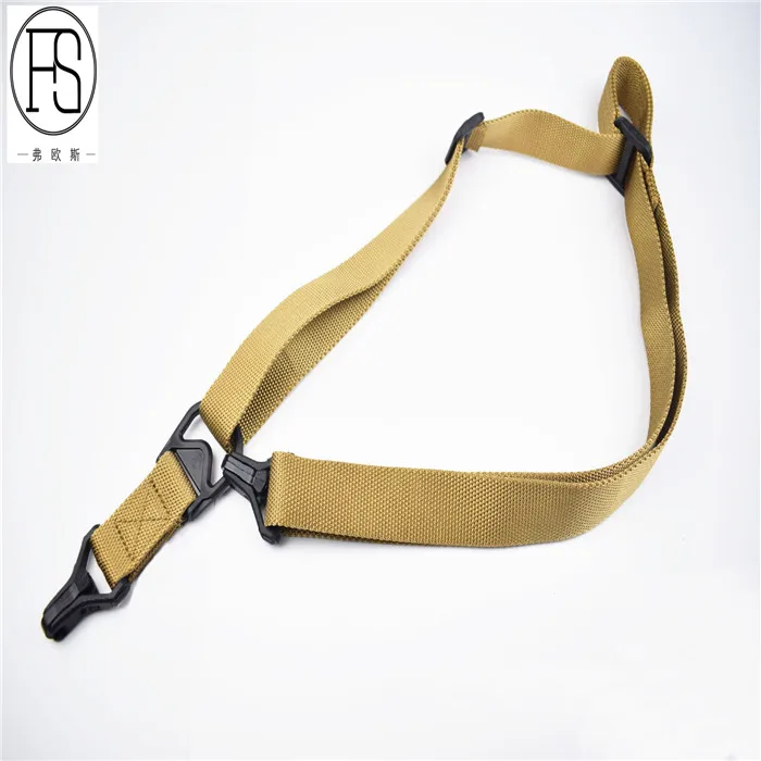 

Double Point Outdoor Shoulder Bungee Hunting Pistol Rifle Strap Military Tactical Nylon Gun Sling, Black, army green, tan