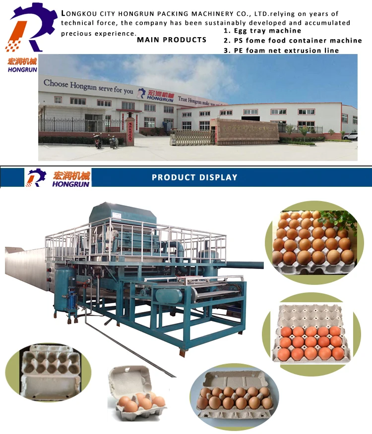 Large Capacity Paper Egg Tray Making Machine Egg Tray Production Line