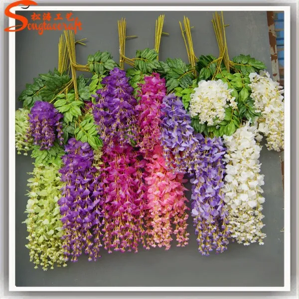 China Factory Import Silk Flowers Of Artificial Wisteria Flower
