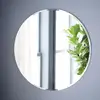 Wall Mounted Beveled Edge Silver Bathroom Mirror