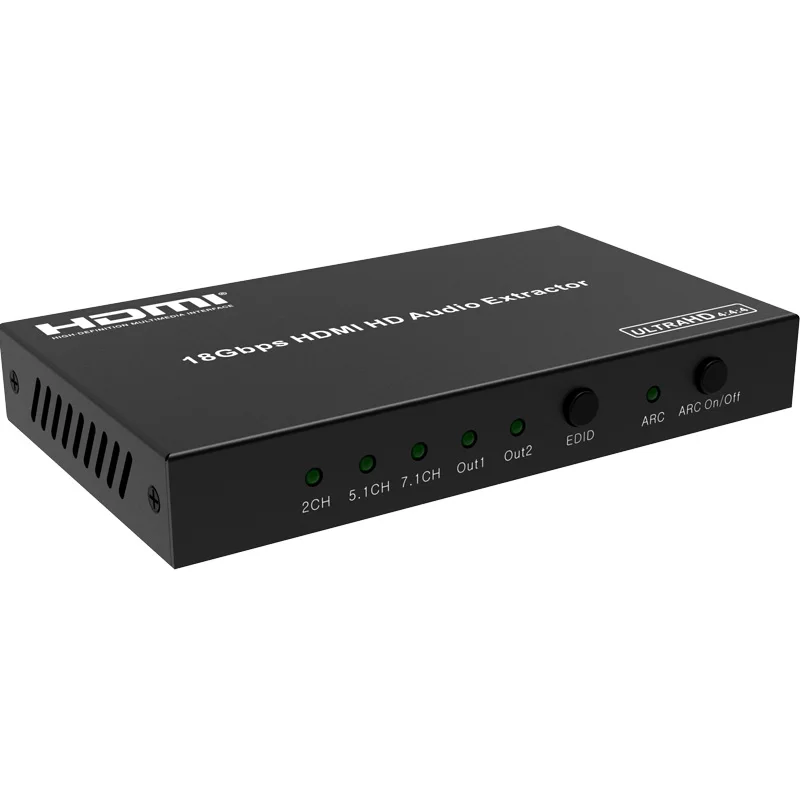 

Digital Analog 4k HDMI 2.0 ARC HD Audio Extractor 5.1CH/7.1CH SPDIF L/R