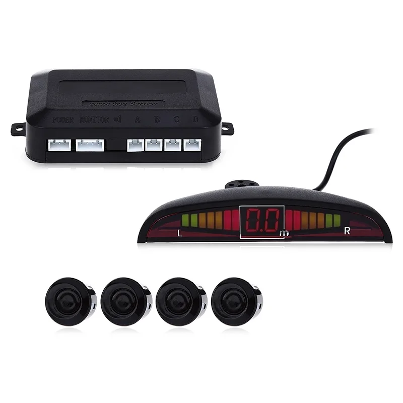 1 Set Car Parking Sensor Kit Car Auto LED Display 4 Sensors For All Cars Reverse Assistance Backup Radar Monitor Parking System