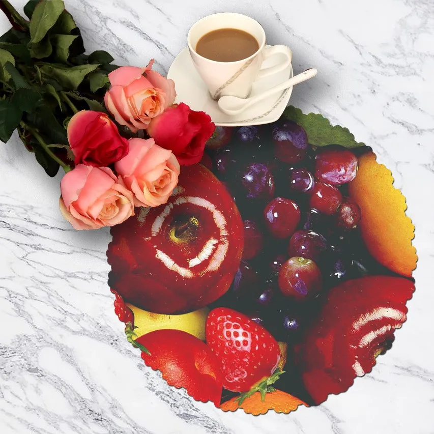 40cm Round Circle Placemat,Clear Plastic Placemat,Dining Table Place