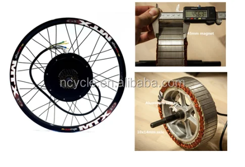 Kit Conversion Vélo électrique 72V 3000W Moteur Brushless Avec Manette - Neuf Sans Marque