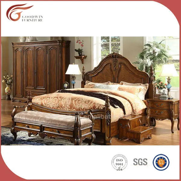 Italie luxe royal antique meubles de chambre à coucher, king size ... Chambre a coucher italienne de luxe