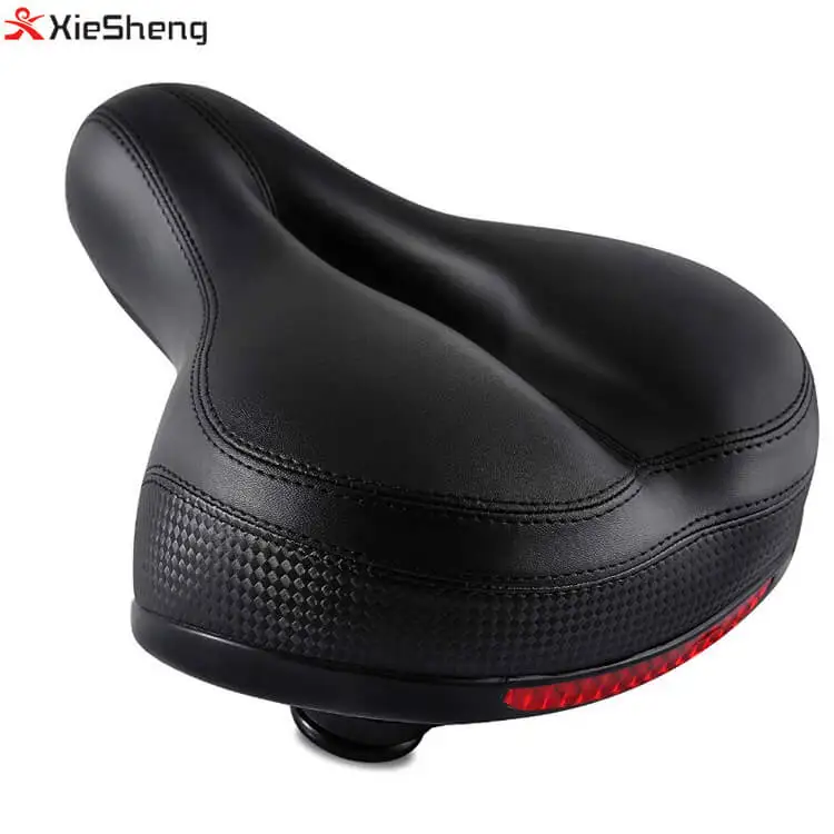 
Thicken Cycling Bicycle Saddle Cushion Soft Breathable Silica Gel Cushion Silicone MTB Road Bike Seat with Reflective Stickers 