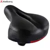 Thicken Cycling Bicycle Saddle Cushion Soft Breathable Silica Gel Cushion Silicone MTB Road Bike Seat with Reflective Stickers