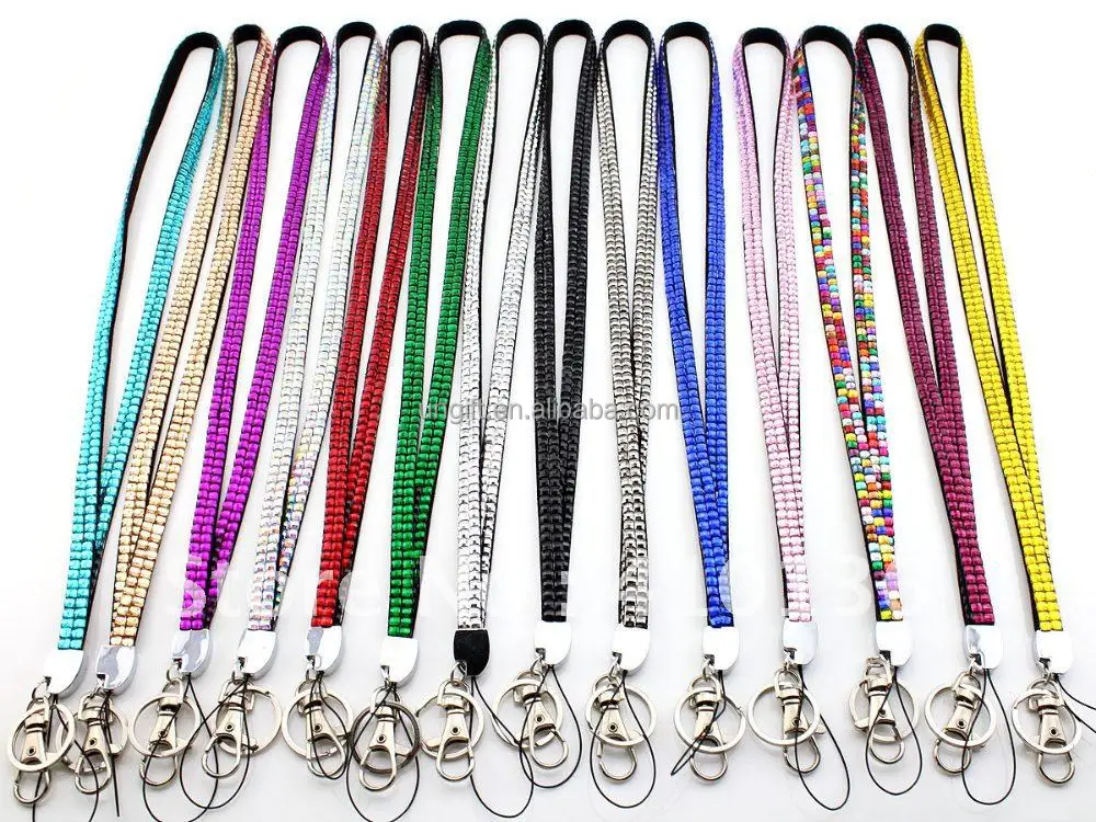 Fashion rhinestone lanyard from factory