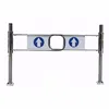 Stainless steel security barrier supermarket entrance access control turnstile manual swing gate with smart card door