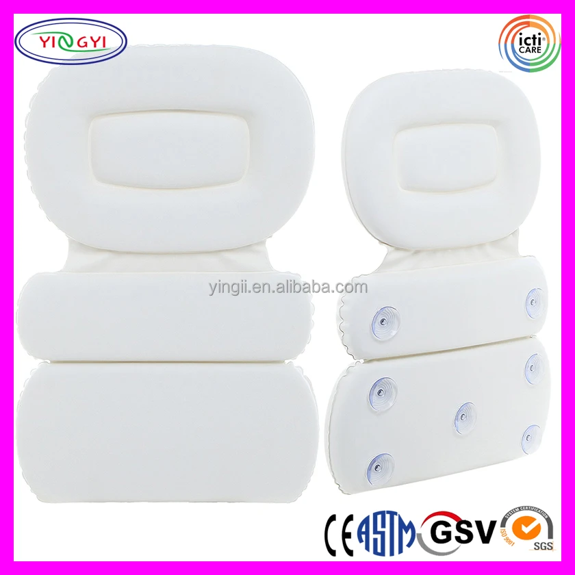 E185 Soft Luxurious Foam Padded Spa Bath Pillow Hot Tub Head Back