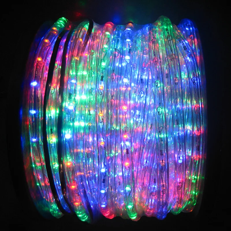 Energy Saving White Commercial Outdoor Led Rope Lights Rainfall Programmable