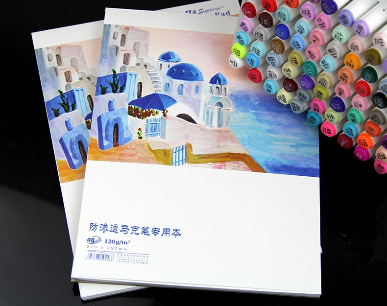 
High quality paper pad for marker pen sketching and painting 