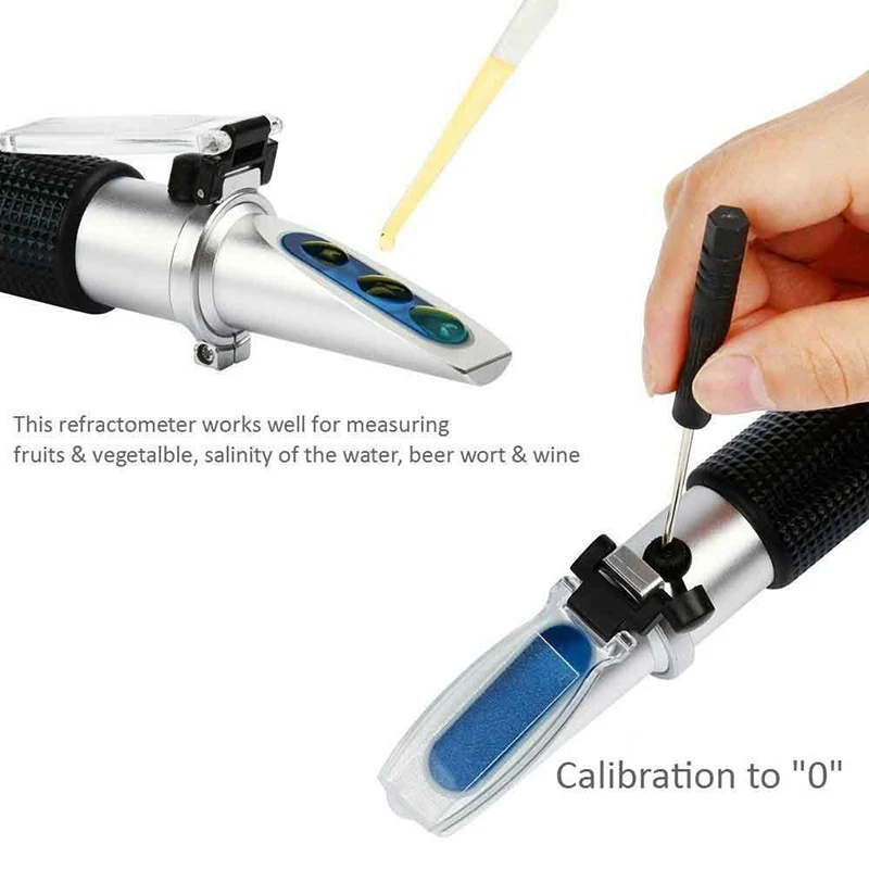 New product Brix 0-90% refractometer fruit juice cutting oil sugar jam juice brix test high accuracy Handheld Refractometer