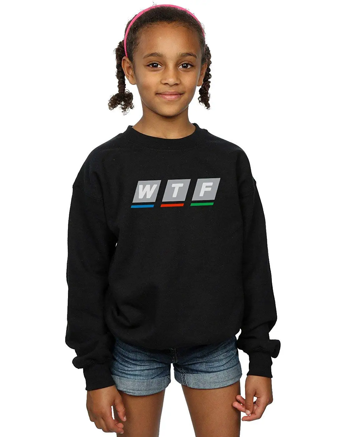 ABSOLUTECULT Drewbacca Girls WTF Broadcasting Sweatshirt