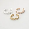 New creative preparation bamboo leaves men and women couple models ring titanium steel metal 304 stainless steel ring