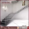 cantilever staircase features natural oak-clad treads