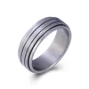Wholesale Turn Men College Ring Stainless Steel Puzzle Ring