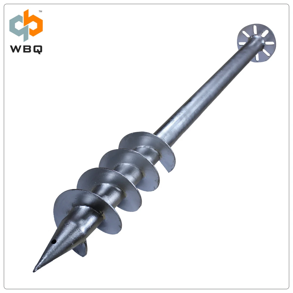 Steel Earth Screw Pile For Solar Foundation View Earth Anchor Screw