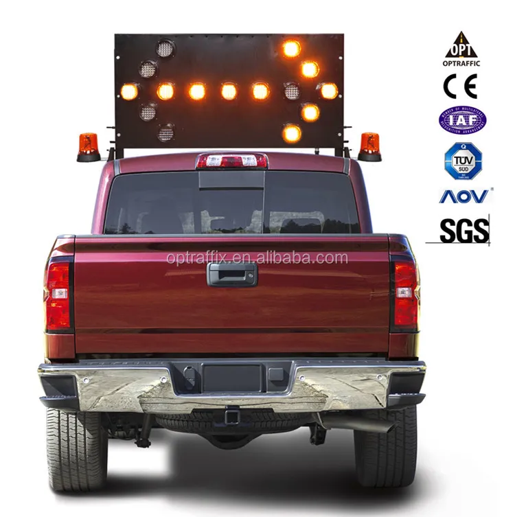 Truck mounted traffic arrow board