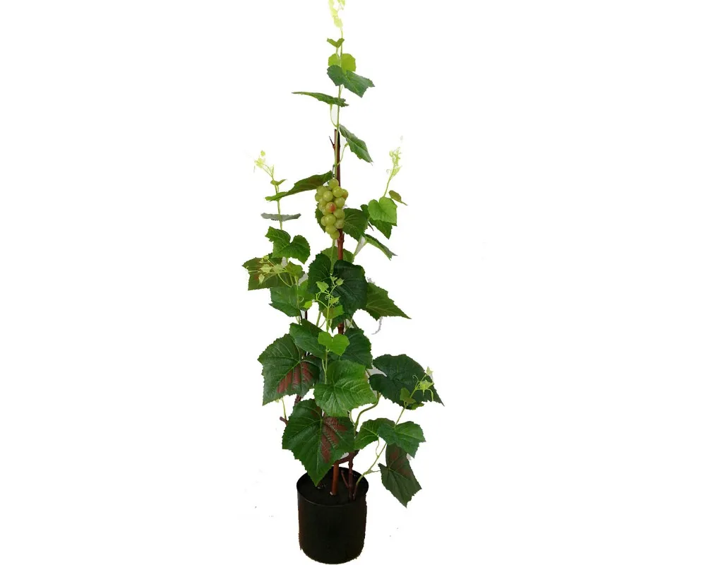 Decorative Grape Vine Fruit Artificial Grape With Leaves Tree Plant