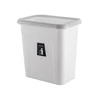 Door back design durable deodorant kitchen PP plastic wall mounted trash bin
