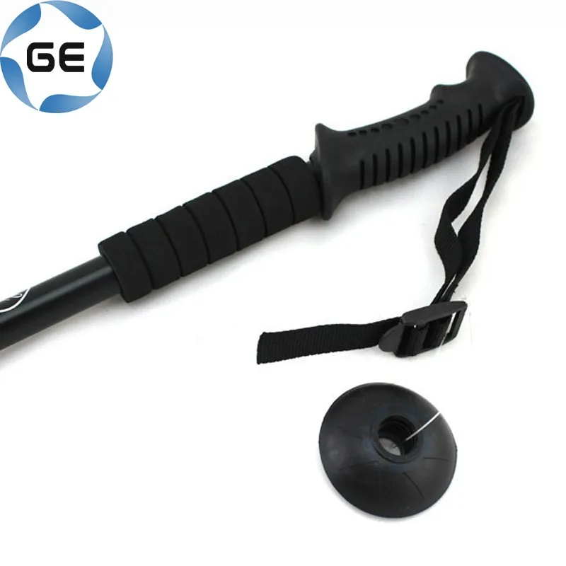 
Rubber Grip 3 Sections Telescopic Trekking Pole Outdoor Walking Alpenstock Aluminium Alloy Hiking Stick 