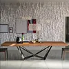 factory sell iron art frame design eco friendly pine wood dining table