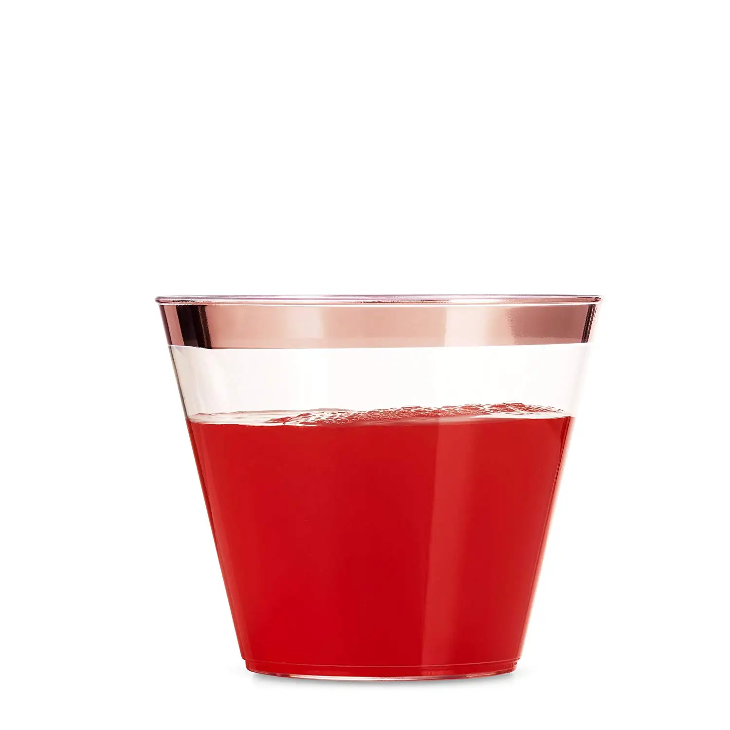 Cheap Elegant Rose Gold Disposable Plastic Cups 9 Oz Buy Plastic Cups